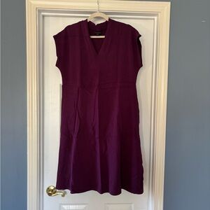 J. Jill Wearever Plum Midi Dress